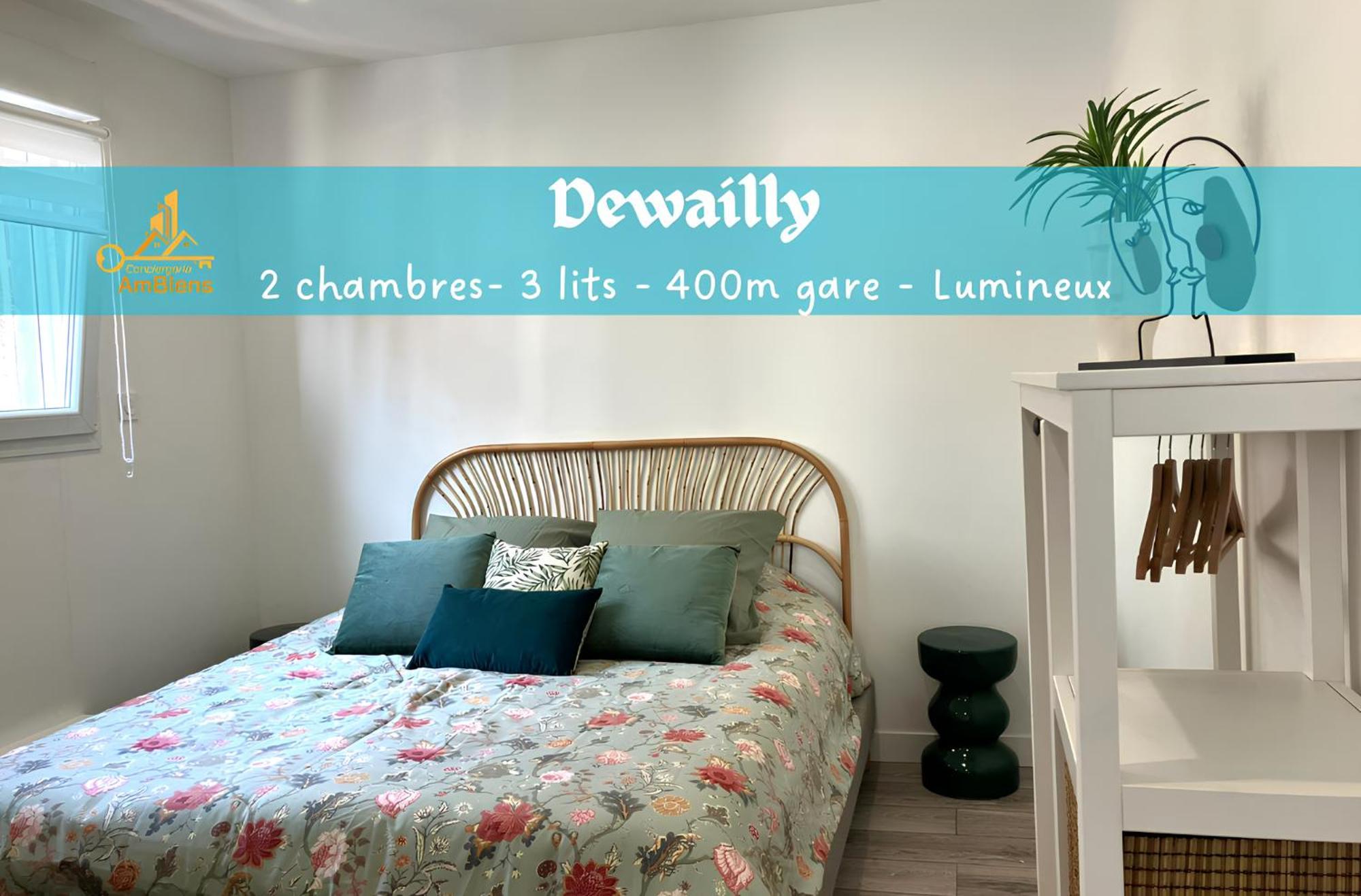 Dewailly, 2 Chambres, 3 Lits, Elegant, 700M Centre Ville Amiens Exterior photo